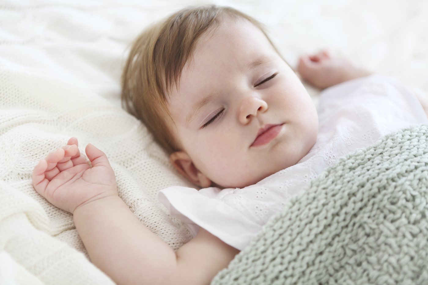 A peacefully sleeping baby